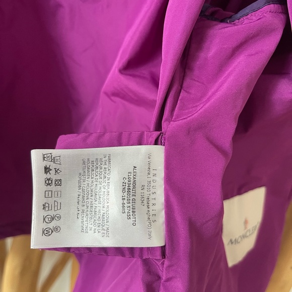 MONTCLER Alexandrite purple hooded windbreaker - Picture 10 of 16